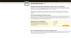 Desktop Screenshot of bowlingproshop.com